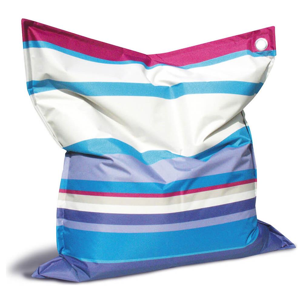 Cuscinone A Righe Colore Riga Azzurra - Foto 3