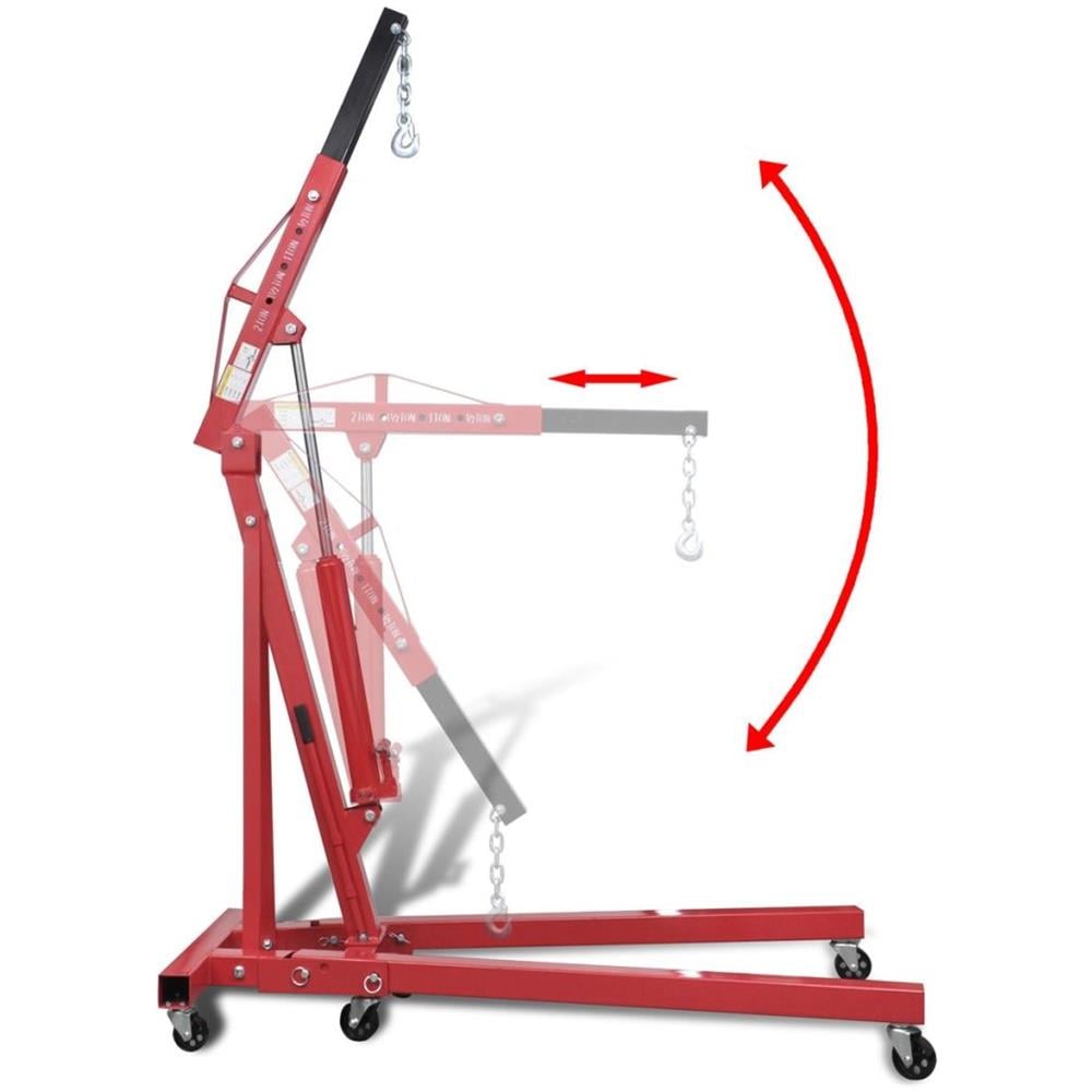 Gru Idraulica Pieghevole Per Officina 2 Ton 88,2 Kg - Foto 10