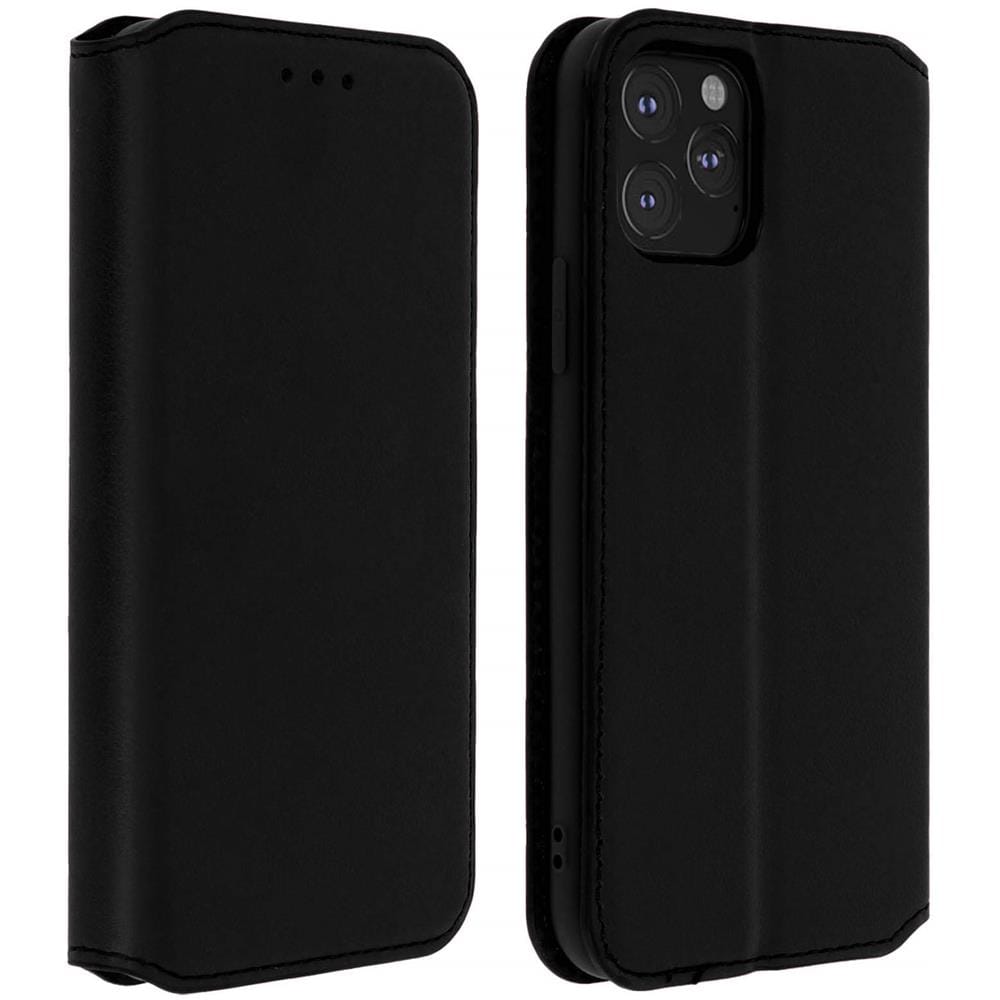 Custodia Apple Iphone 11 Pro Portacarte Funzione Supporto Similpelle Liscia Nero - Foto 1
