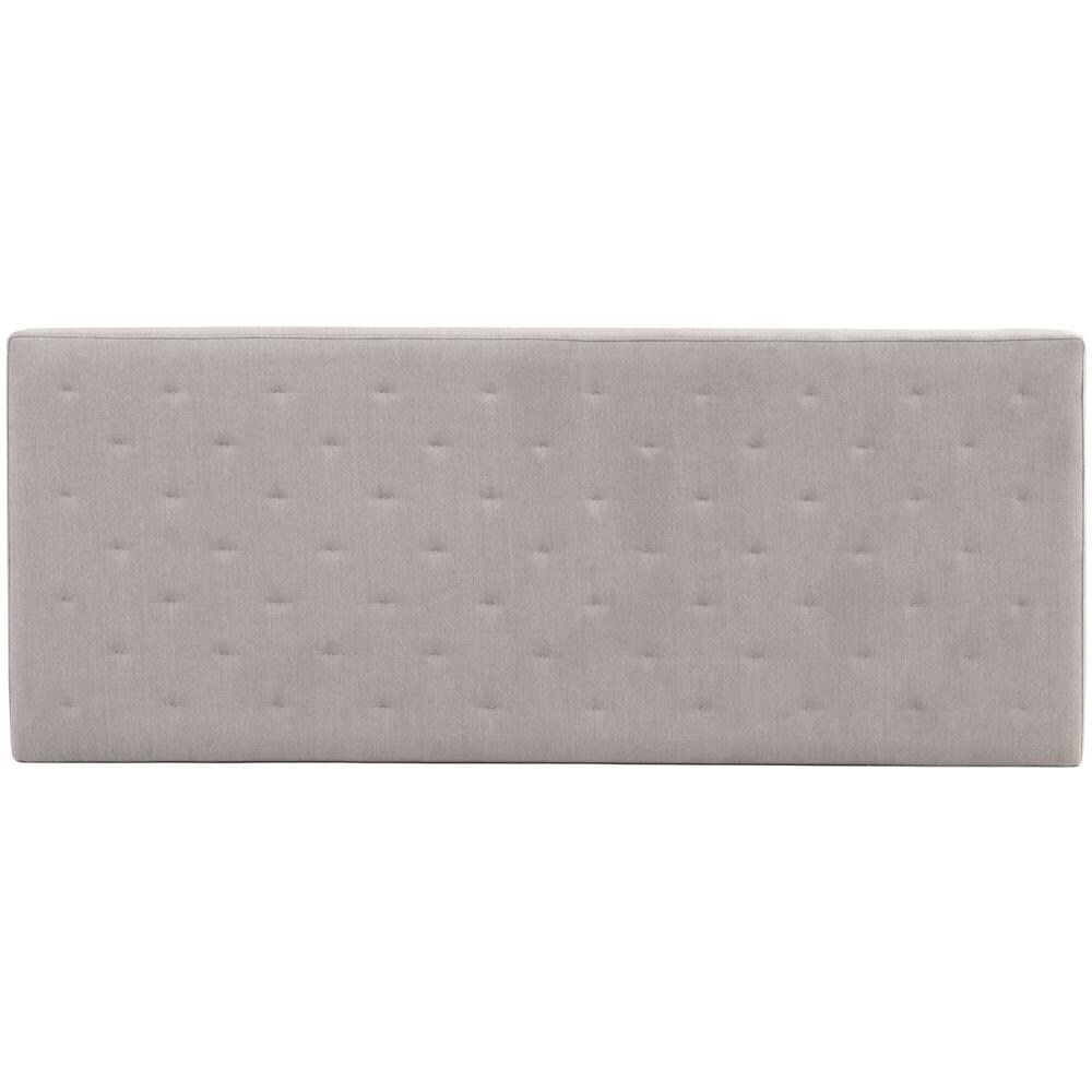 Testiera Rivestita In Tela Malta 140x60 Cm Color Grigio Ricamo Effetto Capitonnè, 8 Cm Di Spessore, Include Hardware Per Il Fissaggio Alla Parete - Foto 2