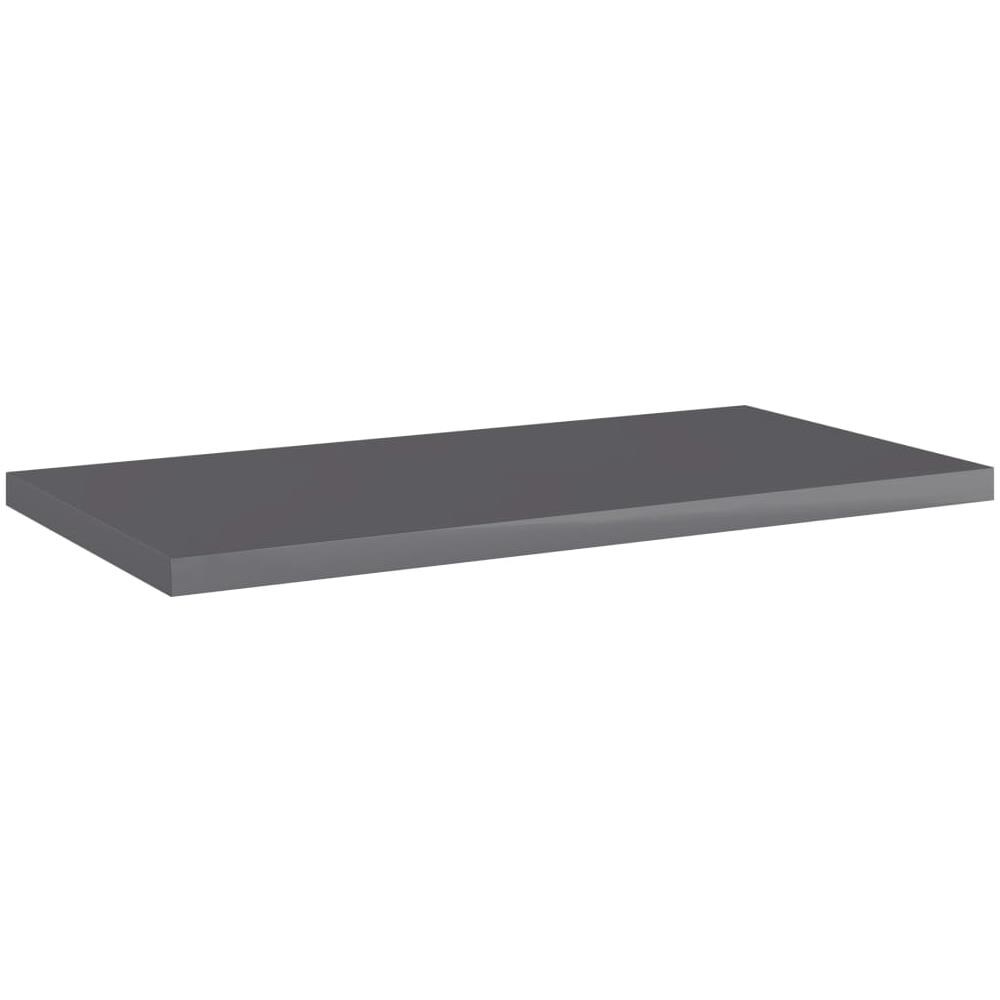 Ripiani per Libreria 8pz Grigio Lucido 40x20x1,5cm Multistrato - Foto 2