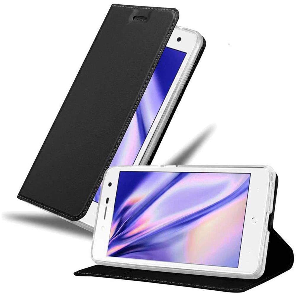 Custodia Compatibile Con Zte Blade L7 In Classy Nero - Coperchio Protettiva Con Chiusura Magnetica, Funzione Stand E Tasca Per Le Carte - Foto 1