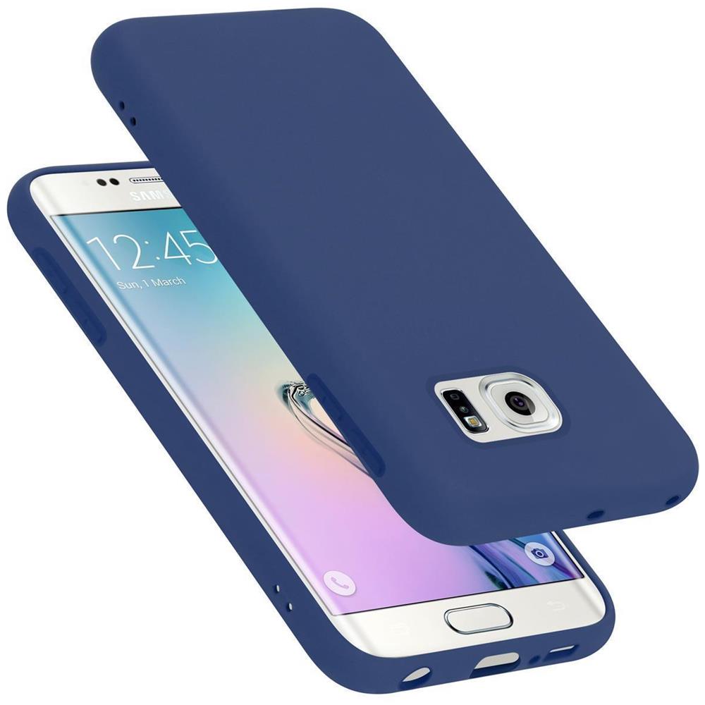Custodia Compatibile Con Samsung Galaxy S6 Edge Plus In Liquid Blu - Coperchio Protettivo In Silicone Tpu Flessibile - Foto 1