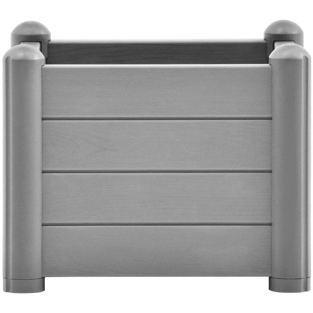 Letto Rialzato Da Giardino In Pp Grigio Pietra 43x43x35 Cm - Foto 2