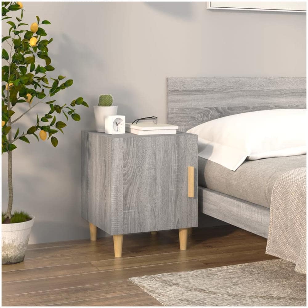 Comodini 2 Pz Grigio Sonoma In Legno Multistrato - Foto 7