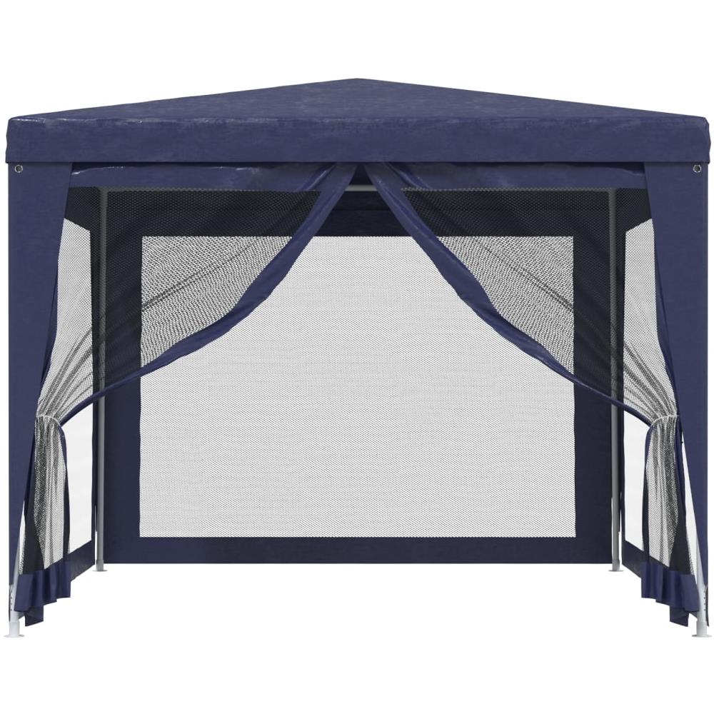 Tenda Per Feste Con 4 Pareti Laterali In Rete Blu 3x3 M Hdpe - Foto 3