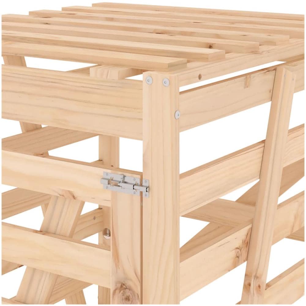 Copribidone 84x90x128,5 Cm In Legno Massello Di Pino - Foto 9