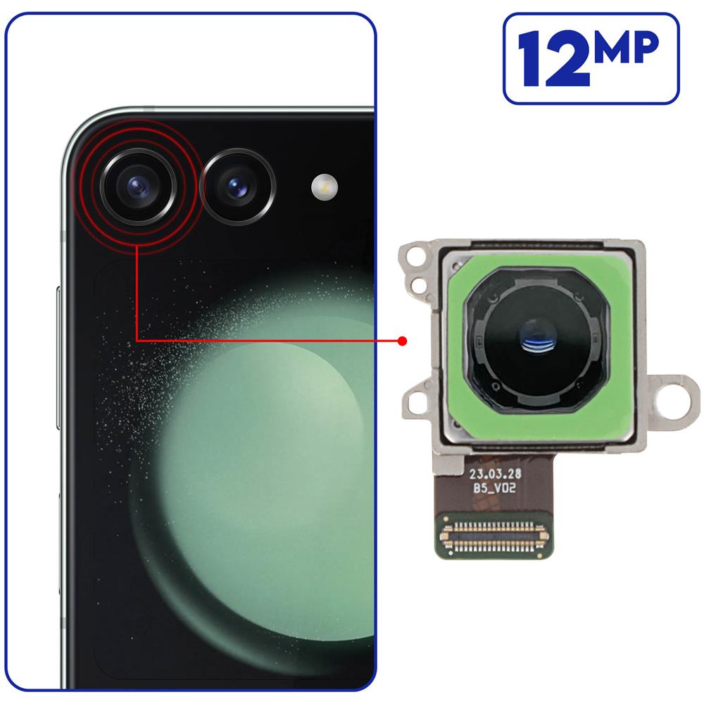 Fotocamera Posteriore Per Galaxy Z Flip5, Principale 12mp Originale - Foto 4