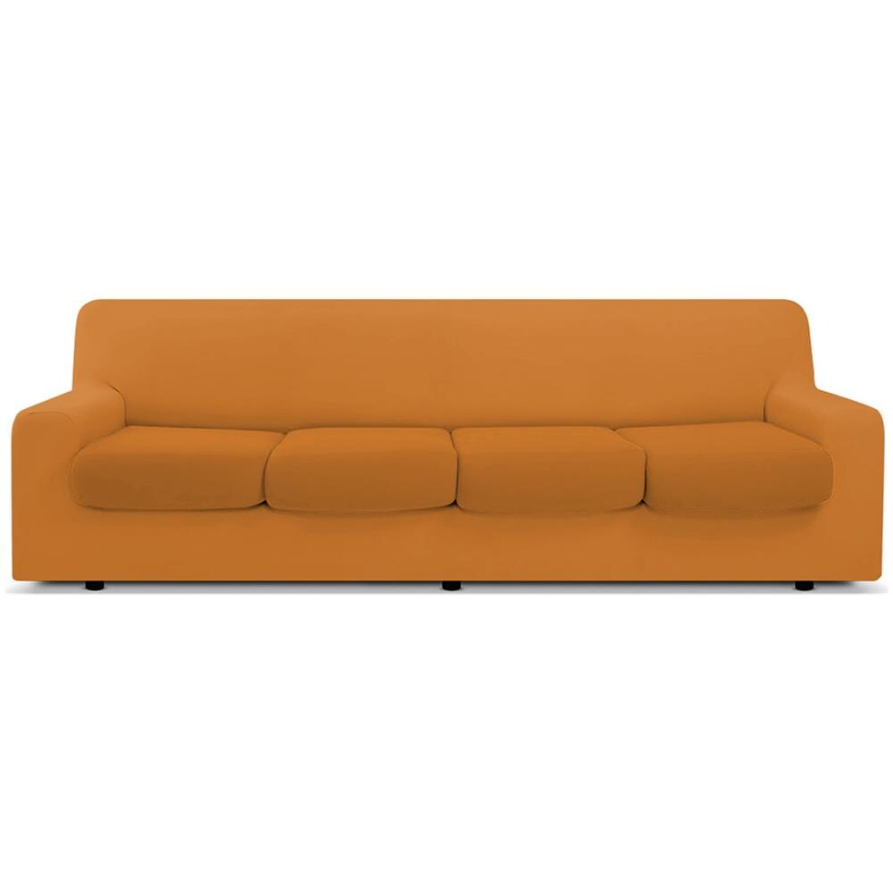 Copridivano Antimacchia Elasticizzato Protettivo Impermeabile Genius Tinta Unita 4 Posti Xl Arancione 1009 - Foto 1