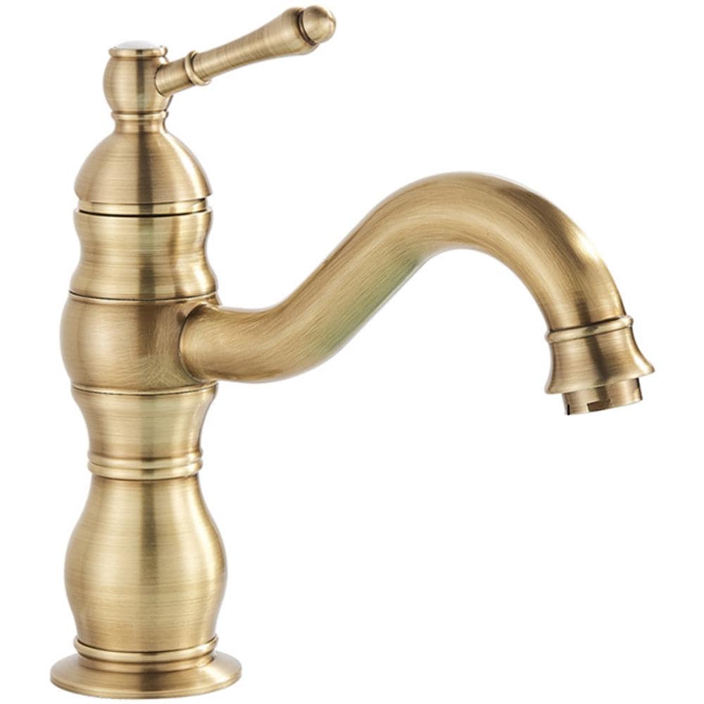 Rubinetto per lavabo da bagno, Blackswan, tipo M148, modello corto in bronzo antico, misura 21,5 cm - Foto 1