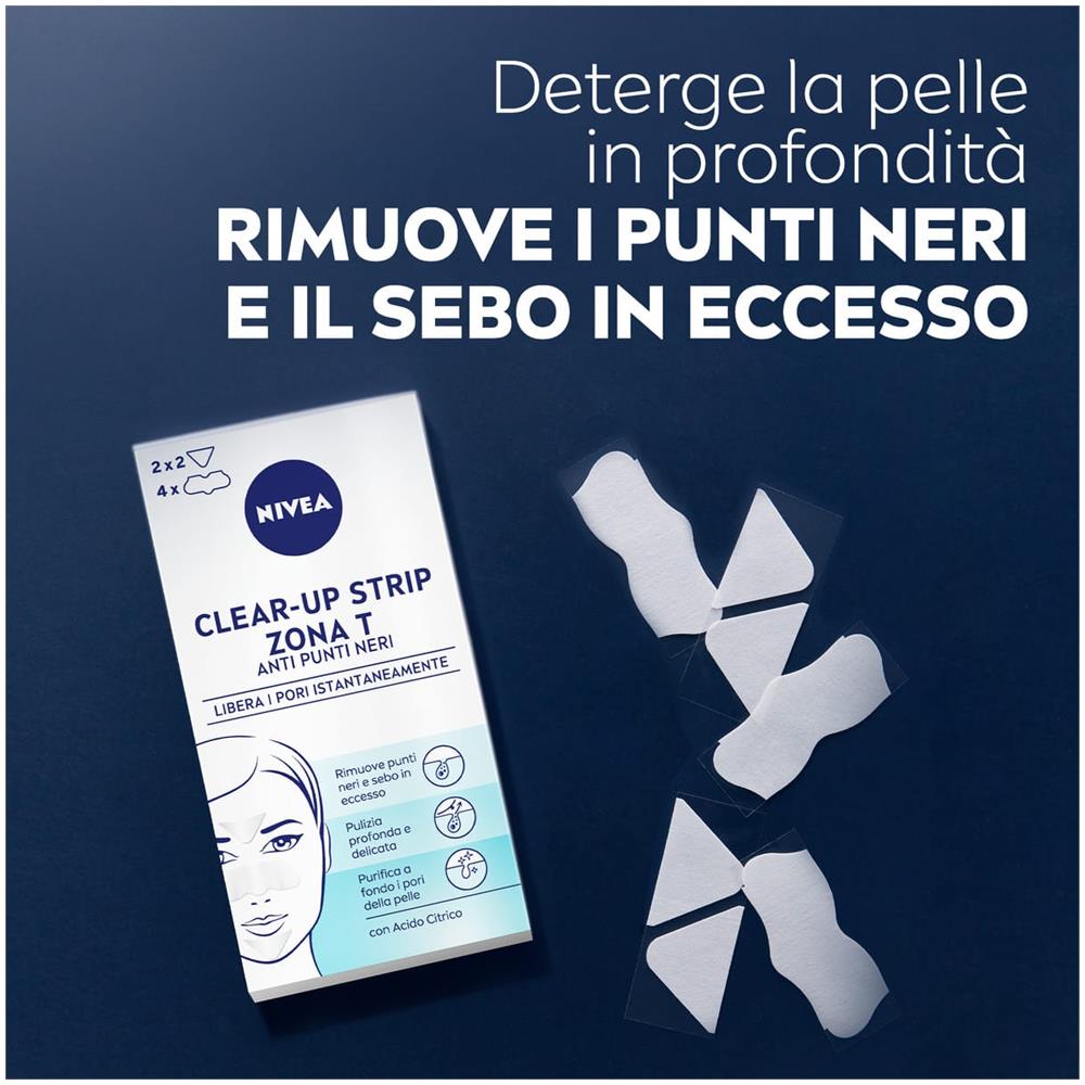 Nivea Viso Kao Biore' Clearup Strip Zona T - Foto 2