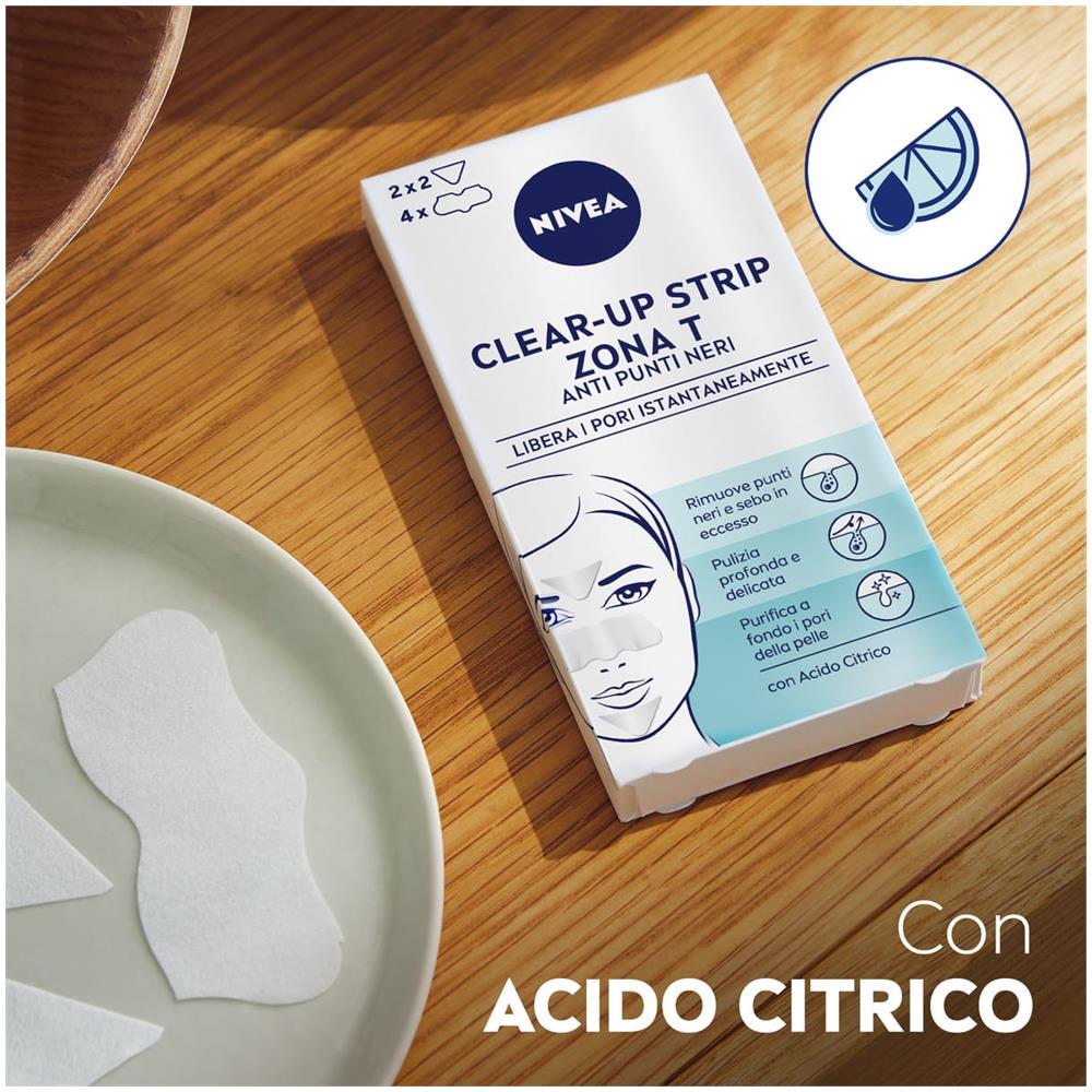 Nivea Viso Kao Biore' Clearup Strip Zona T - Foto 4