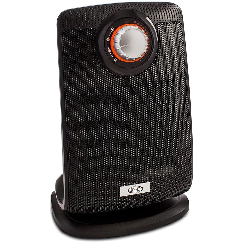 BEAT Termoventilatore con Resistenza Ceramica Potenza 2000 Watt Termostato Base Oscillante Colore Nero - Foto 1