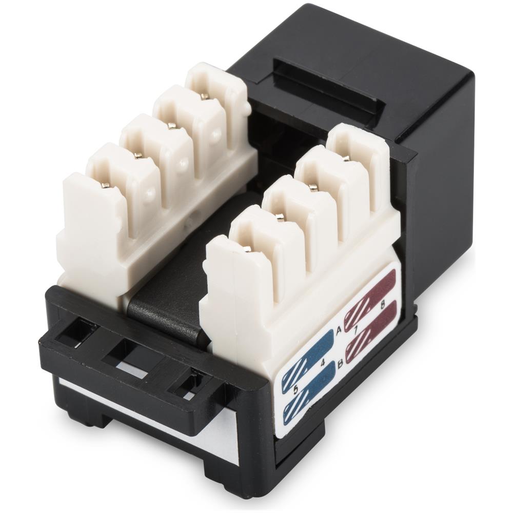 CAT 6 Keystone Jack, Nero - Foto 2
