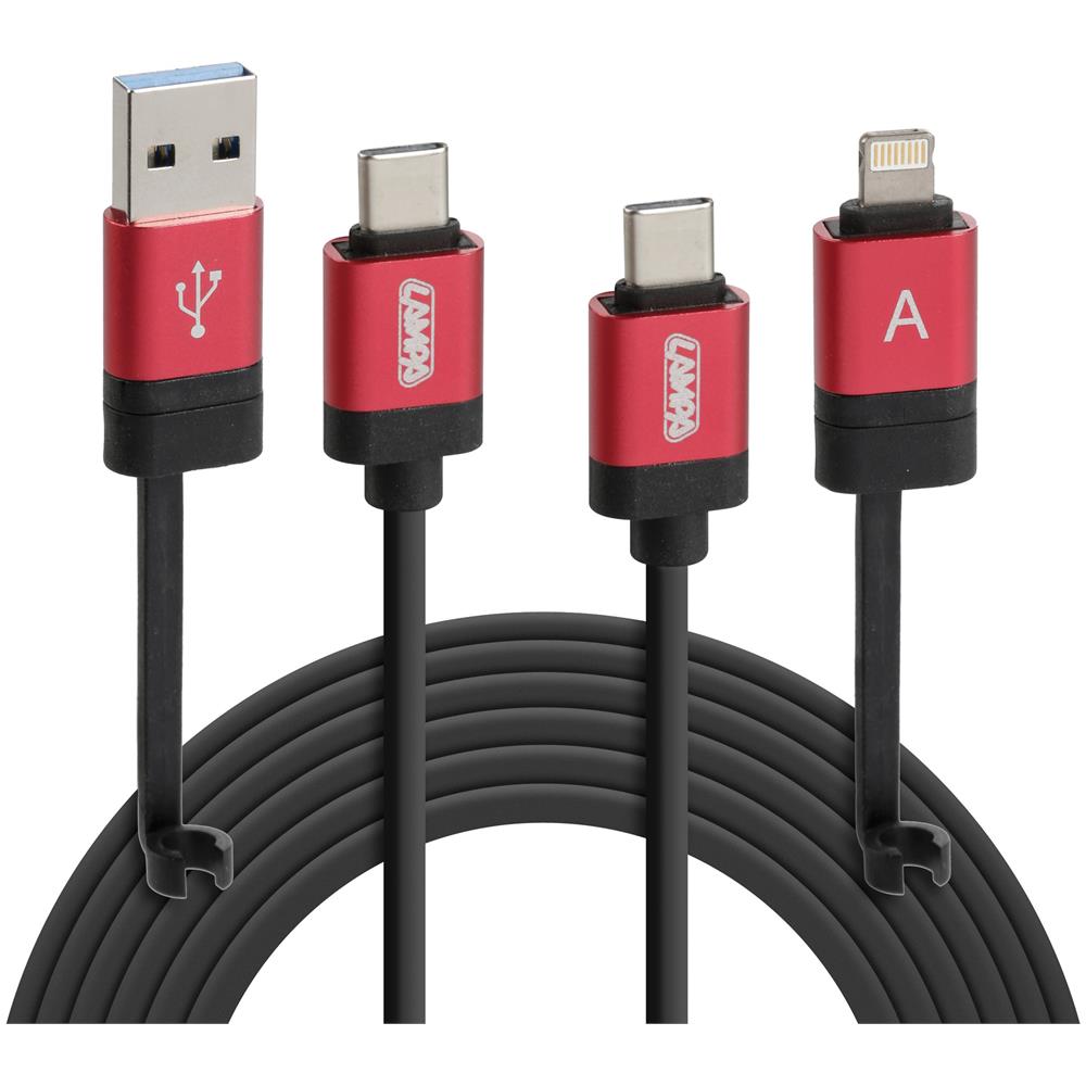 Cavo Ultimate 6 In 1 - 100 Cm - Nero - Foto 1