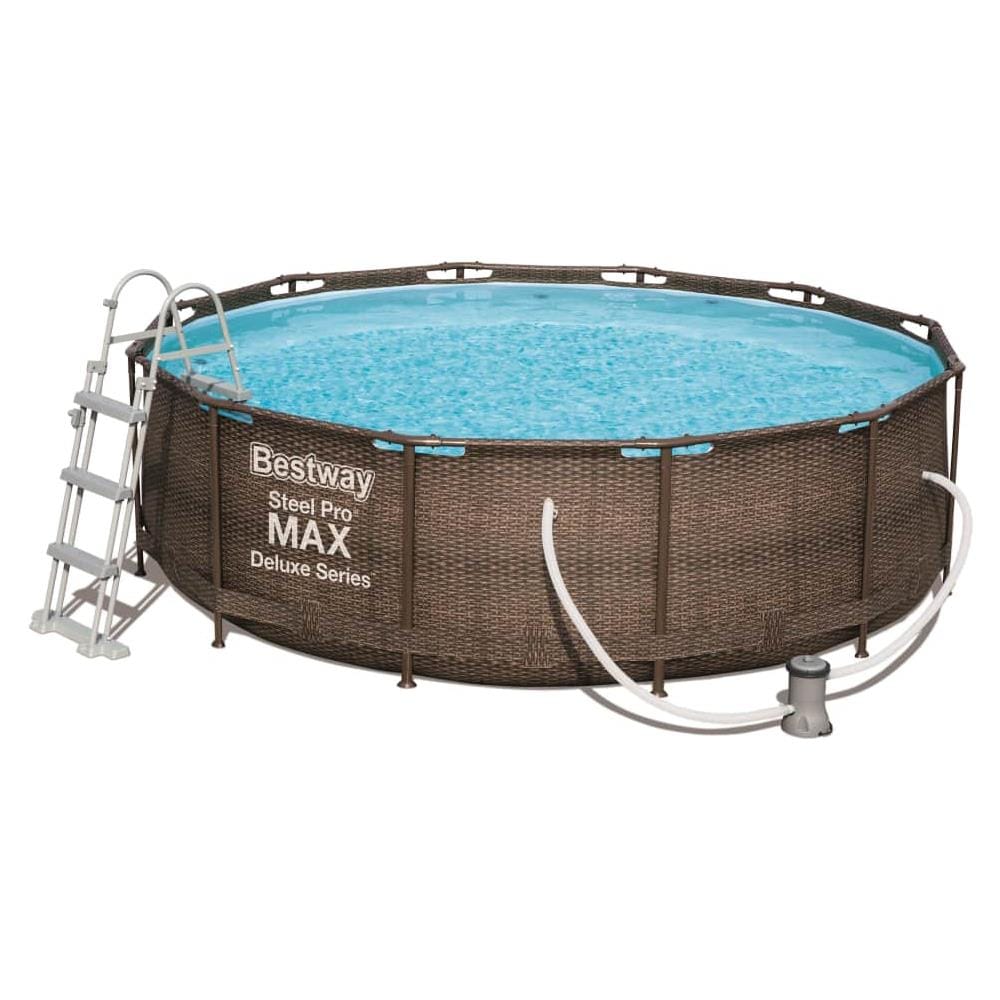 Set Piscina Steel Pro MAX Deluxe Series Rotonda 366x100 cm - Foto 1