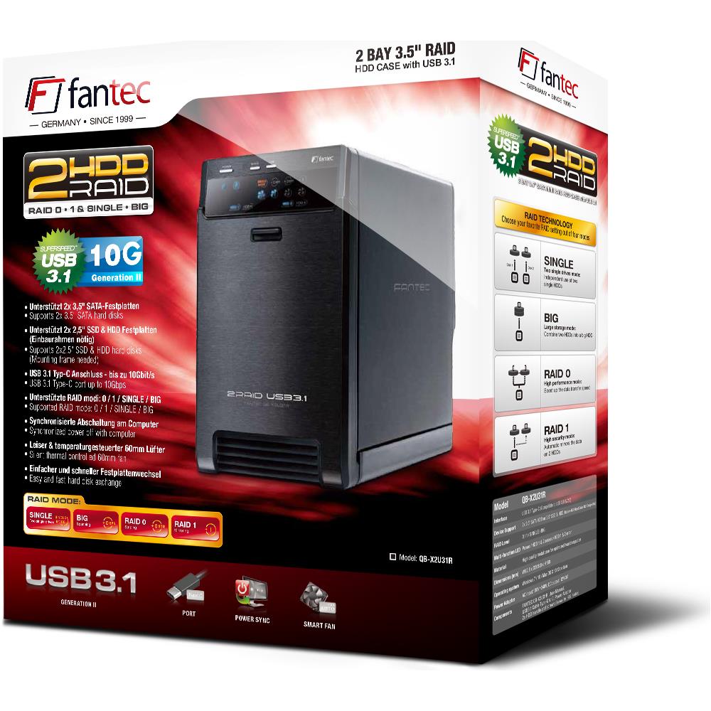 " QB-X2U31R 3.5"" Enclosure HDD Nero" - Foto 5