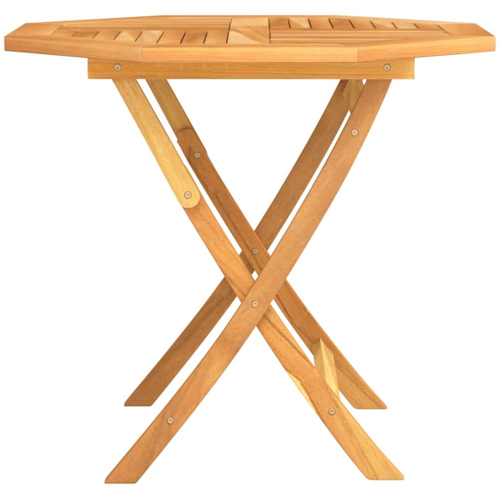 Tavolo Da Giardino Pieghevole 85x85x76cm Legno Massello Di Teak - Foto 2