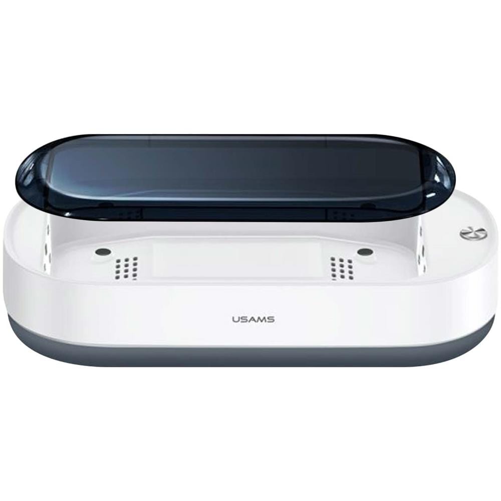 Sterilizzatore Uv Per Smartphone Usams 2 In 1 Con Caricatore Wireless Bianco - Foto 1