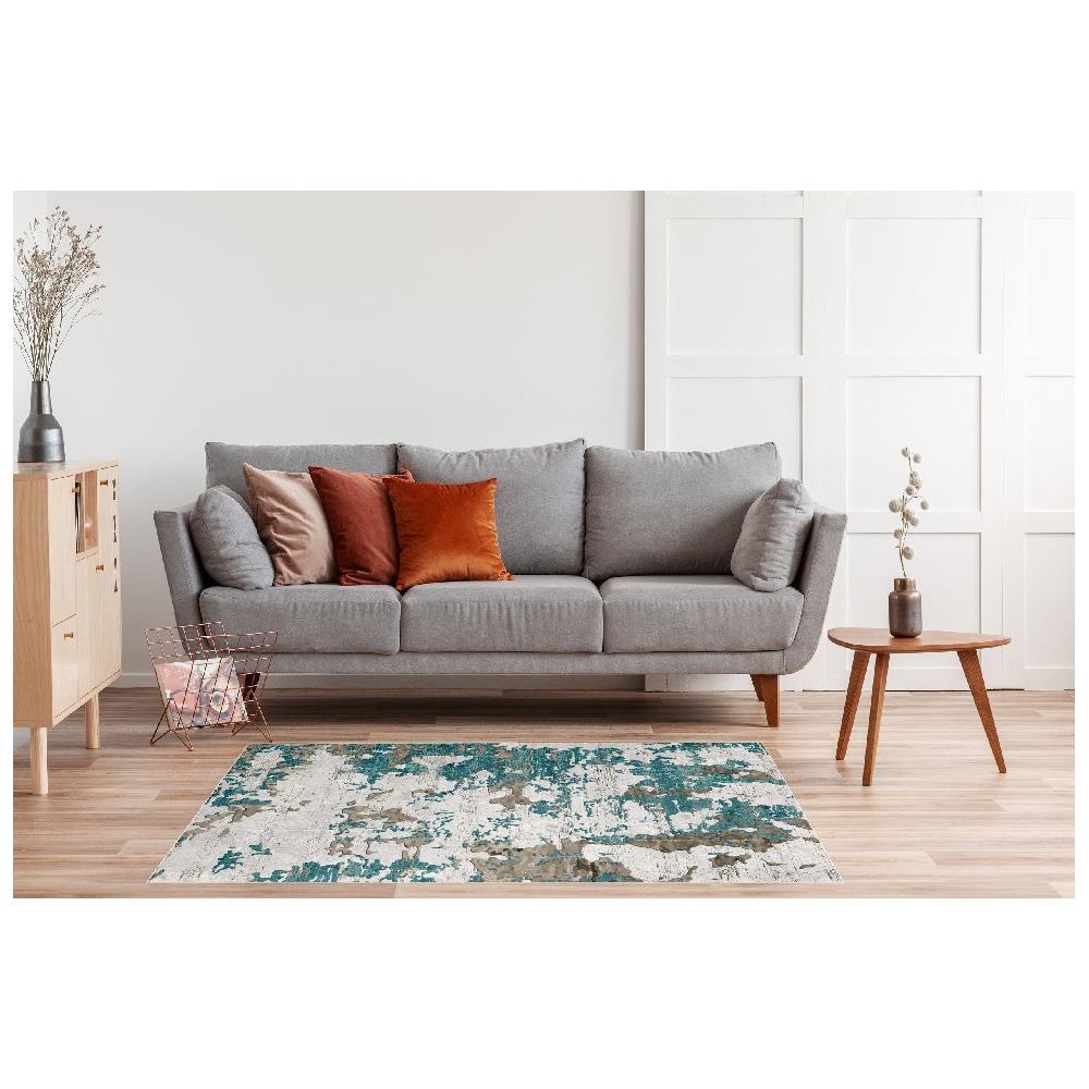 Tappeto Stampato Reperè 3 - Astratto - Arredo - Antiscivolo - Da Soggiorno, Salotto, Camera - Multicolore In Poliestere, Cotone, 60 X 100 Cm - Foto 2