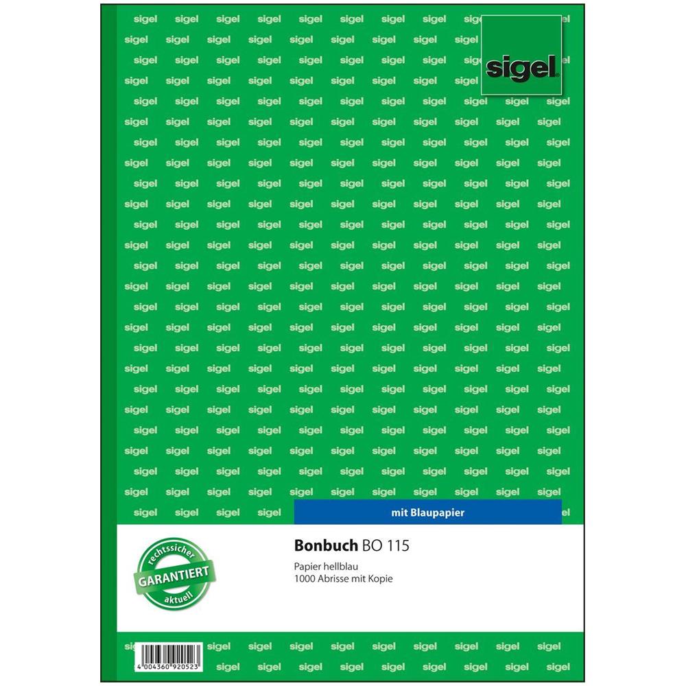 Formularbuch ""bonbuch"", A4, 1000 Abrisse, Blau 2 X 50 Blatt (bo115) - Foto 1