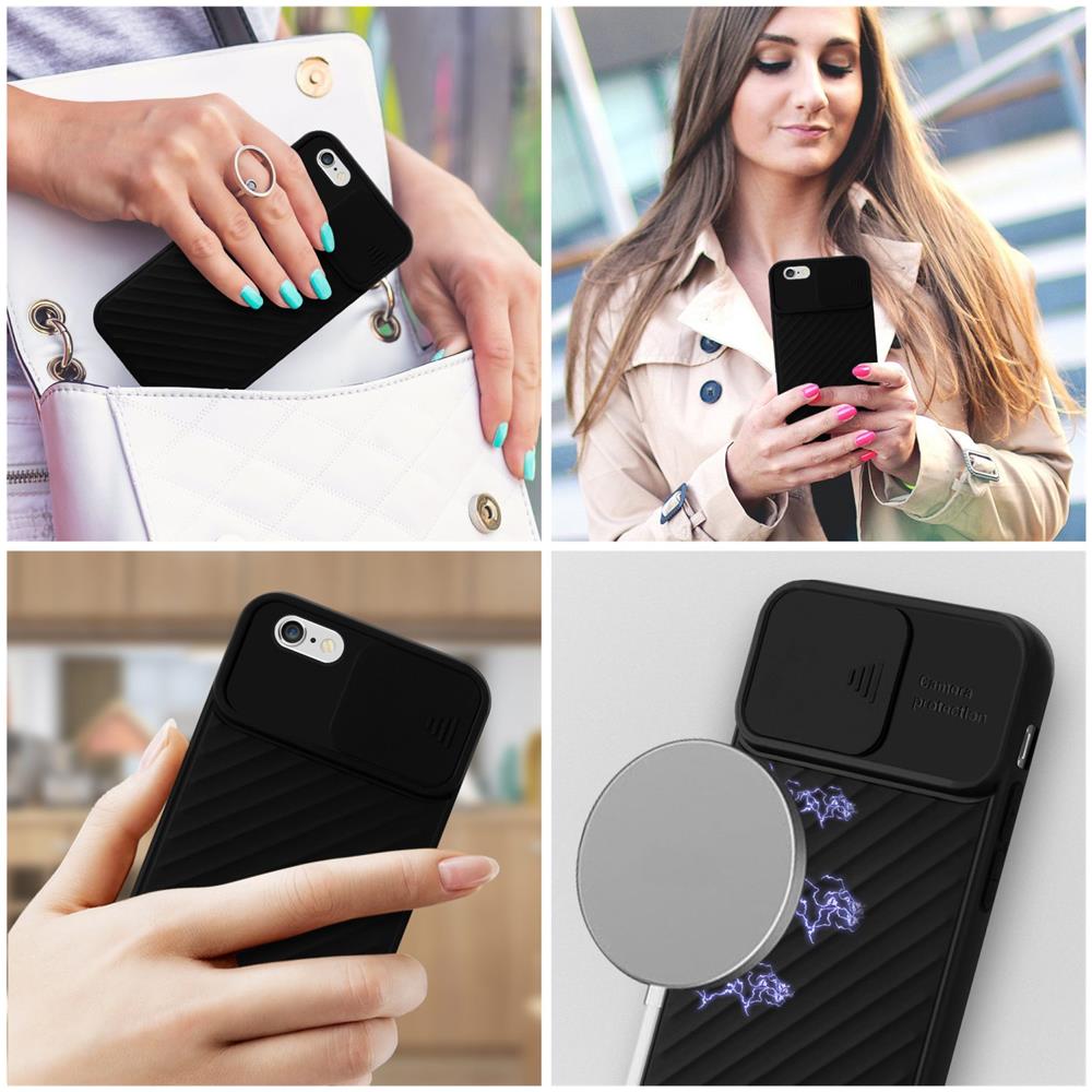 Cadorabo Custodia Compatibile Con Apple Iphone 6 Plus / 6s Plus In Opaco Noir - Coperchio Protettivo In Silicone Tpu Flessibile E Con Protezione Per La Fotocamera - Foto 8