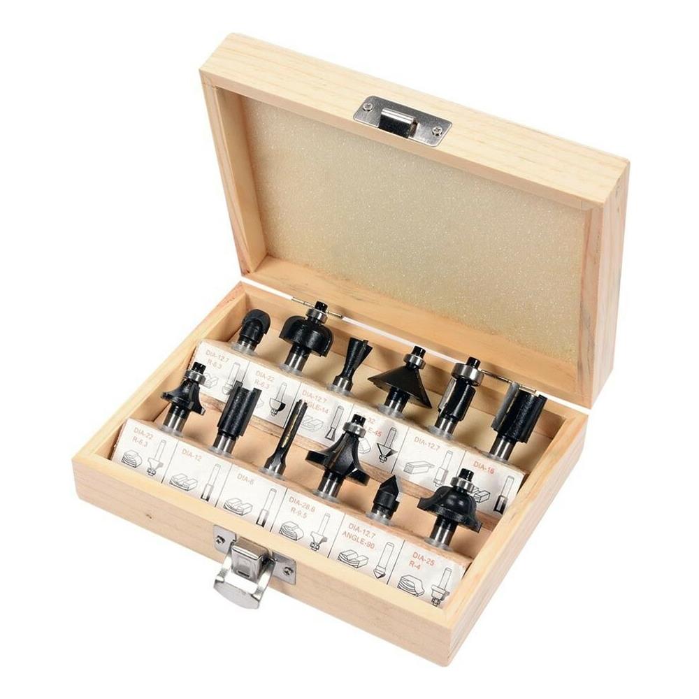 12 Frese Pantografo Decorazioni Legno Fresa Taglio Scanalatura 8 Mm - Foto 1