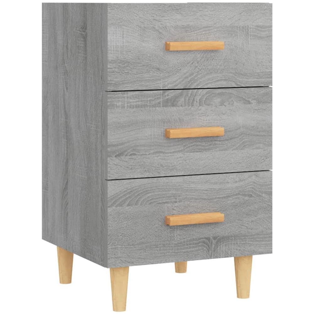 Comodino Grigio Sonoma 40x40x66 Cm In Legno Multistrato - Foto 1