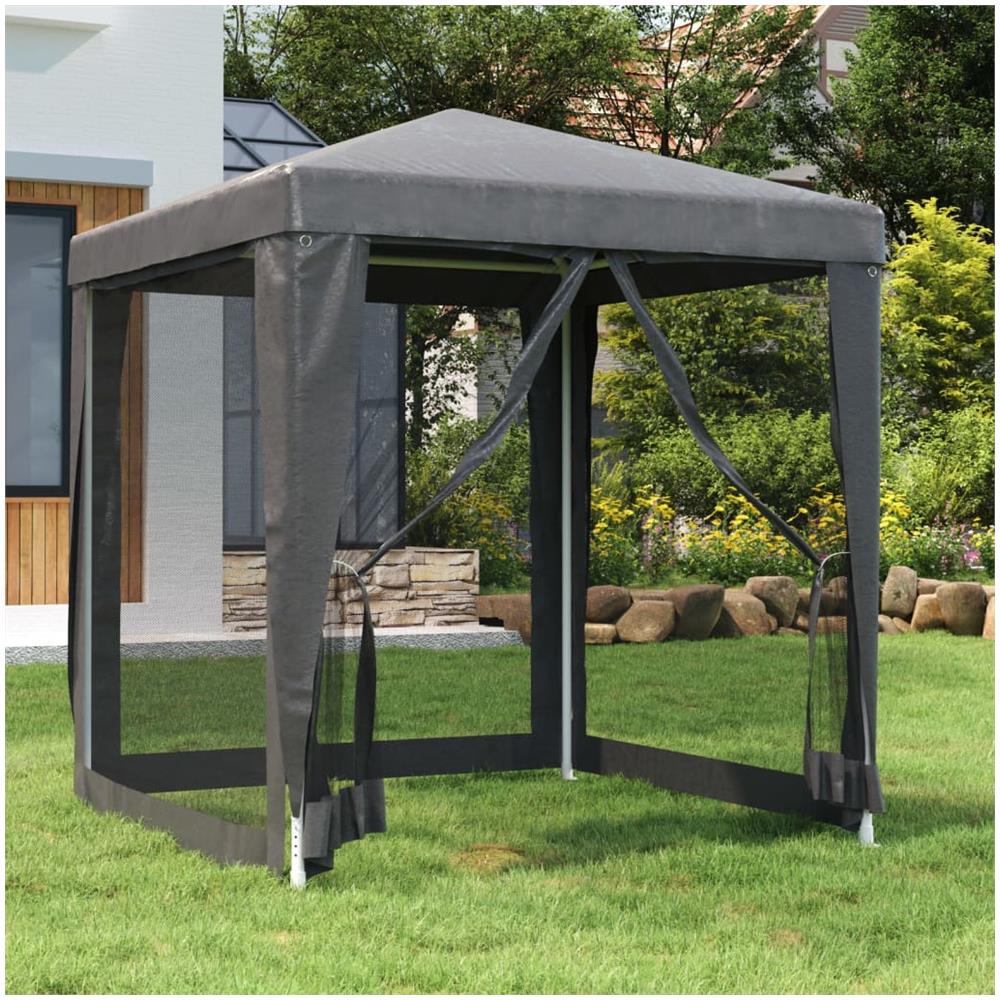 Tenda Per Feste 4 Pareti Laterali In Rete Antracite 2x2 M Hdpe - Foto 1