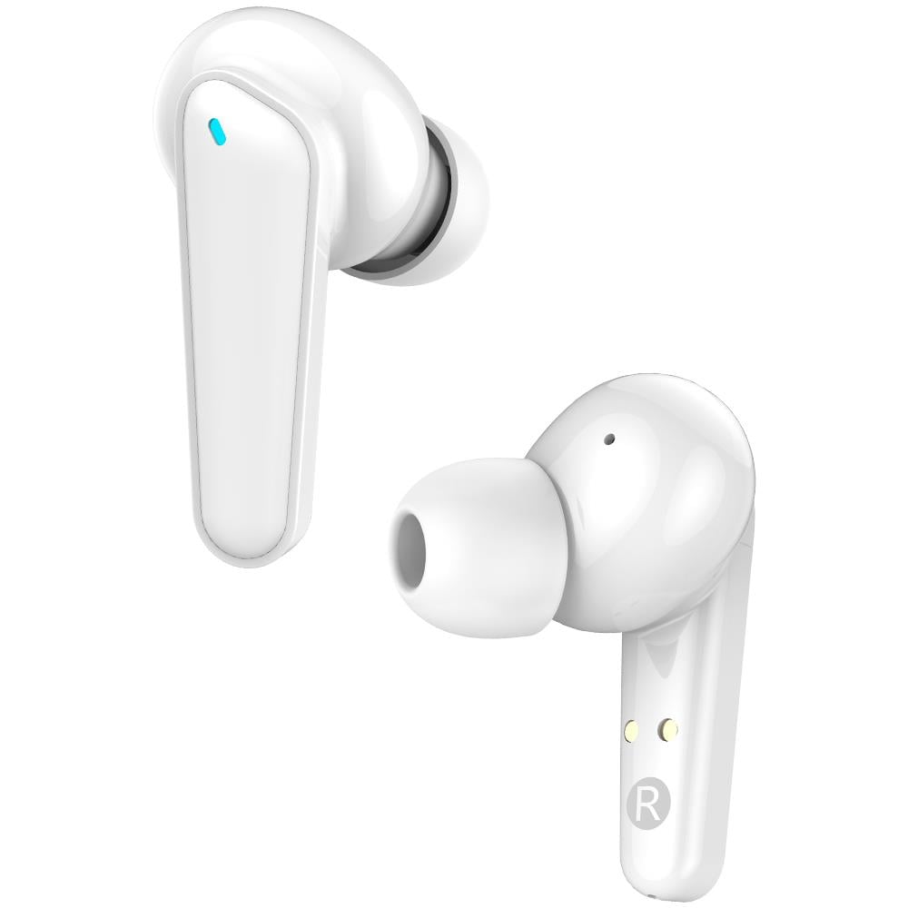 Auricolari Wireless Bluetooth TWS158 con Custodia di Ricarica Funzioni ENC /ANC Autonomia fino a 7 ore Colore Bianco - Foto 2