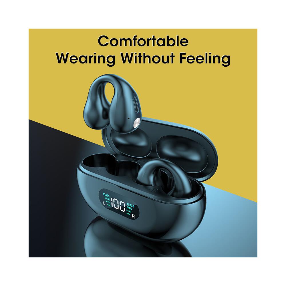 Cuffie Open-ear Wireless Bluetooth 5.2 Nero - Foto 2