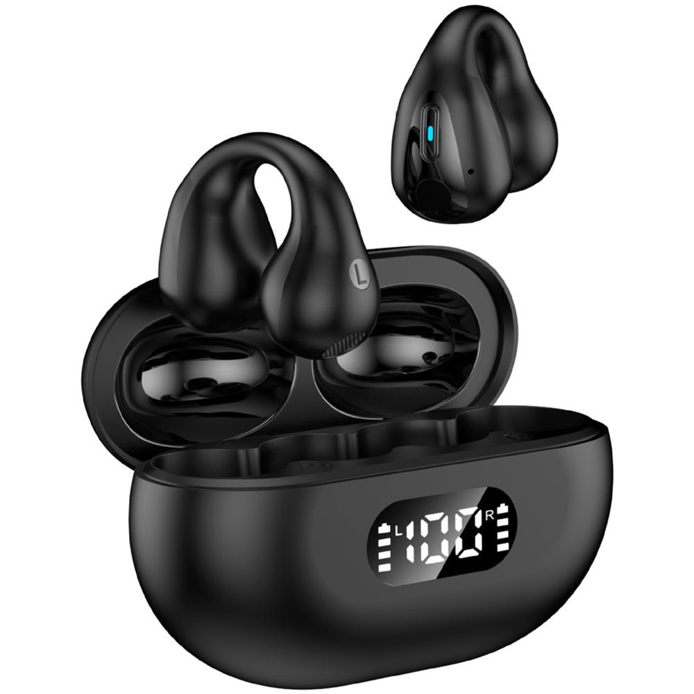 Cuffie Open-ear Wireless Bluetooth 5.2 Nero - Foto 8