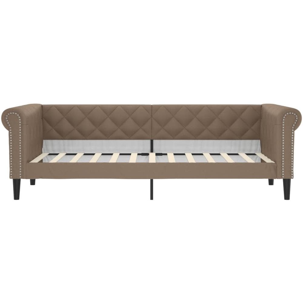 Letto Da Giorno Cappuccino 80x200 Cm In Similpelle - Foto 2