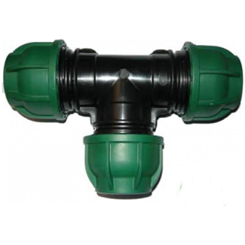 32 X 32 X 32 Mm - Tee Raccordo A T A Compressione Per Tubo Pn Irrigazione Acqua - Foto 3