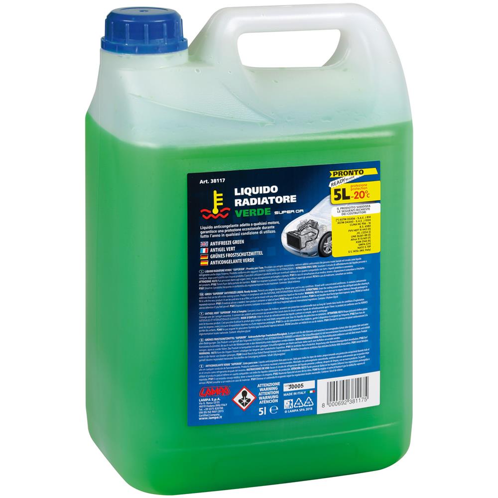 Superior-verde, Liquido Antigelo Radiatore (-20 c) - 5 L - Foto 1