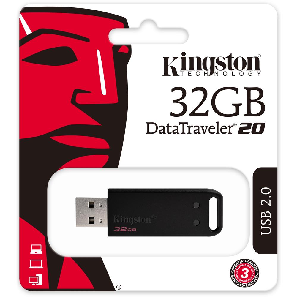Chiavetta USB 32 GB DataTraveler DT20 Interfaccia USB 2.0 Colore Nero - Foto 3