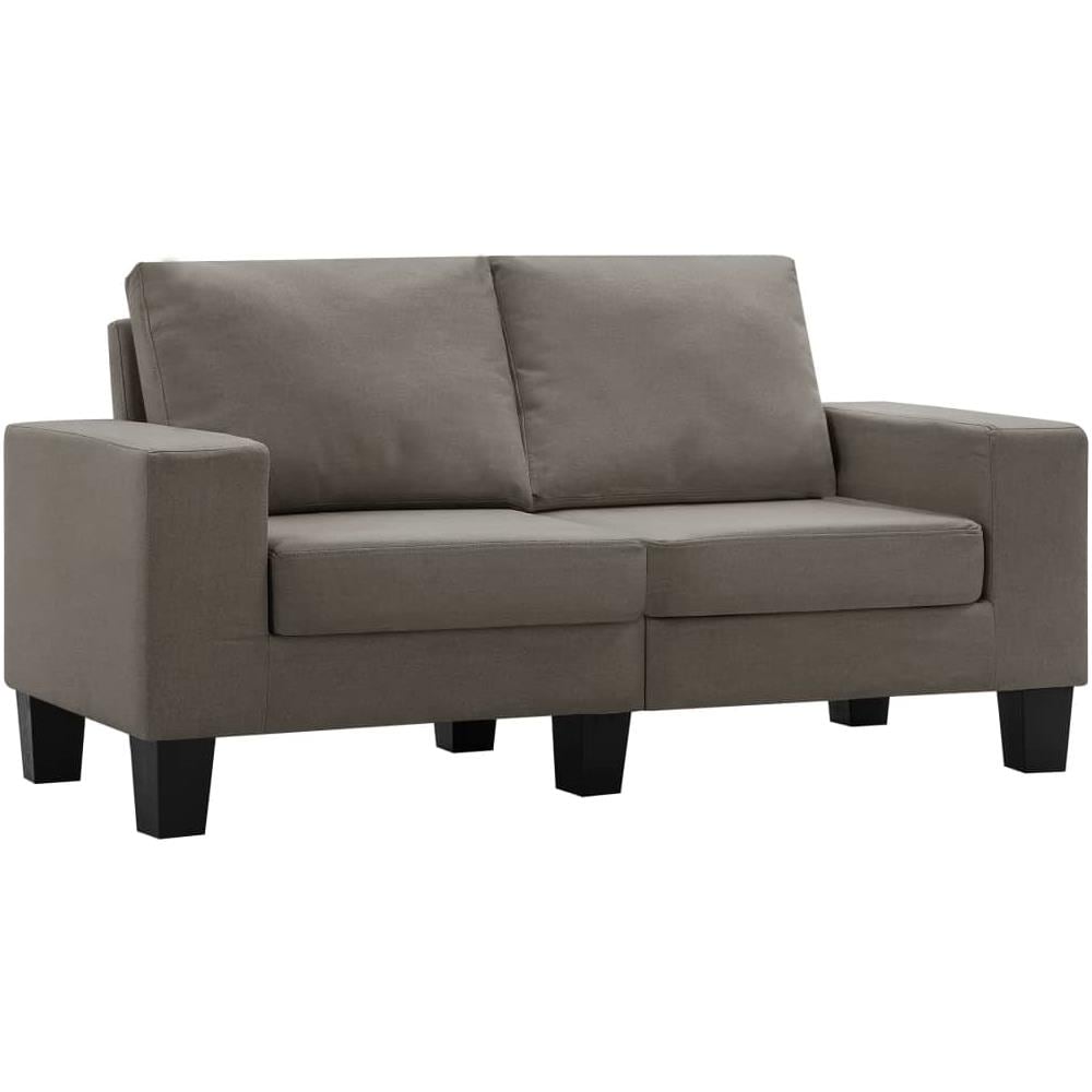 Divano A 2 Posti In Tessuto Grigio Talpa - Foto 2