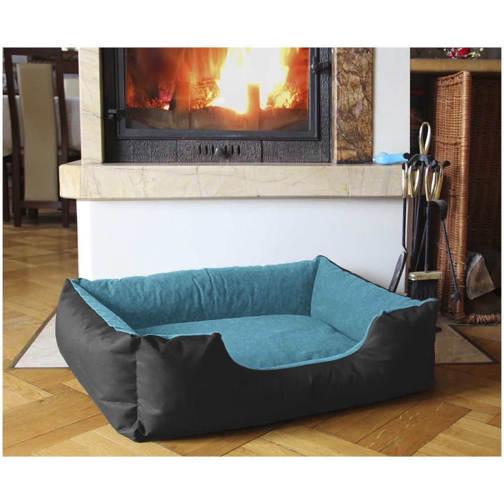 Lupi Letto Per Cane / gatto Cuccia Cuscino Per Cane, Divano Per Cane, Cestino Per Cane, Nero / blu L - Foto 3