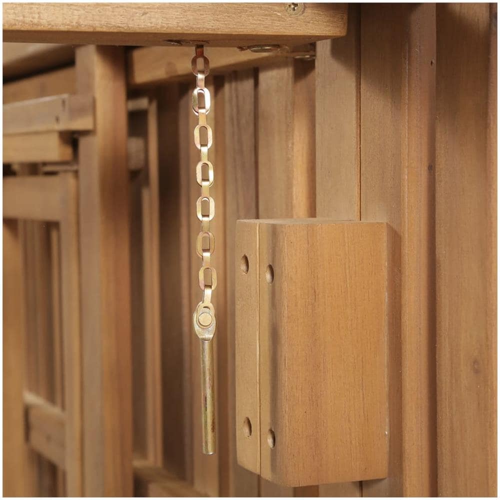 Lettino Prendisole Pieghevole Con Cuscino In Massello Di Acacia - Foto 2