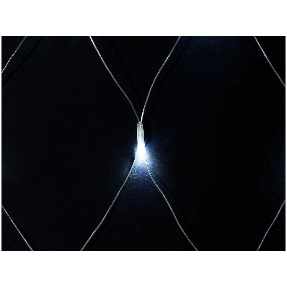 Luci Natalizie A Rete Con 240 Led Bianco Freddo Luci Di Natale Connettibili Per Casa Vetrine E Negozi Uso Interno Ed Esterno Tenda Di Luci Natalizie 2 X 3 Metri - Foto 2
