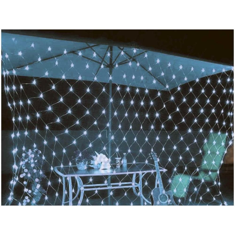 Luci Natalizie A Rete Con 240 Led Bianco Freddo Luci Di Natale Connettibili Per Casa Vetrine E Negozi Uso Interno Ed Esterno Tenda Di Luci Natalizie 2 X 3 Metri - Foto 3
