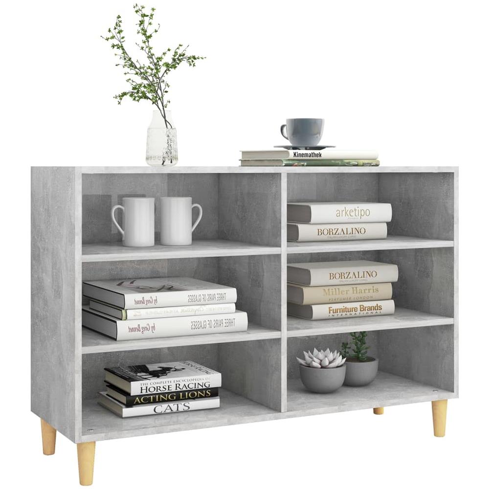 Credenza Grigio Cemento 103,5x35x70 cm in Legno Multistrato - Foto 2