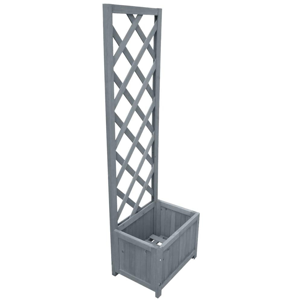 Fioriera a Traliccio 40x30x135 cm in Legno Massello di Abete - Foto 1