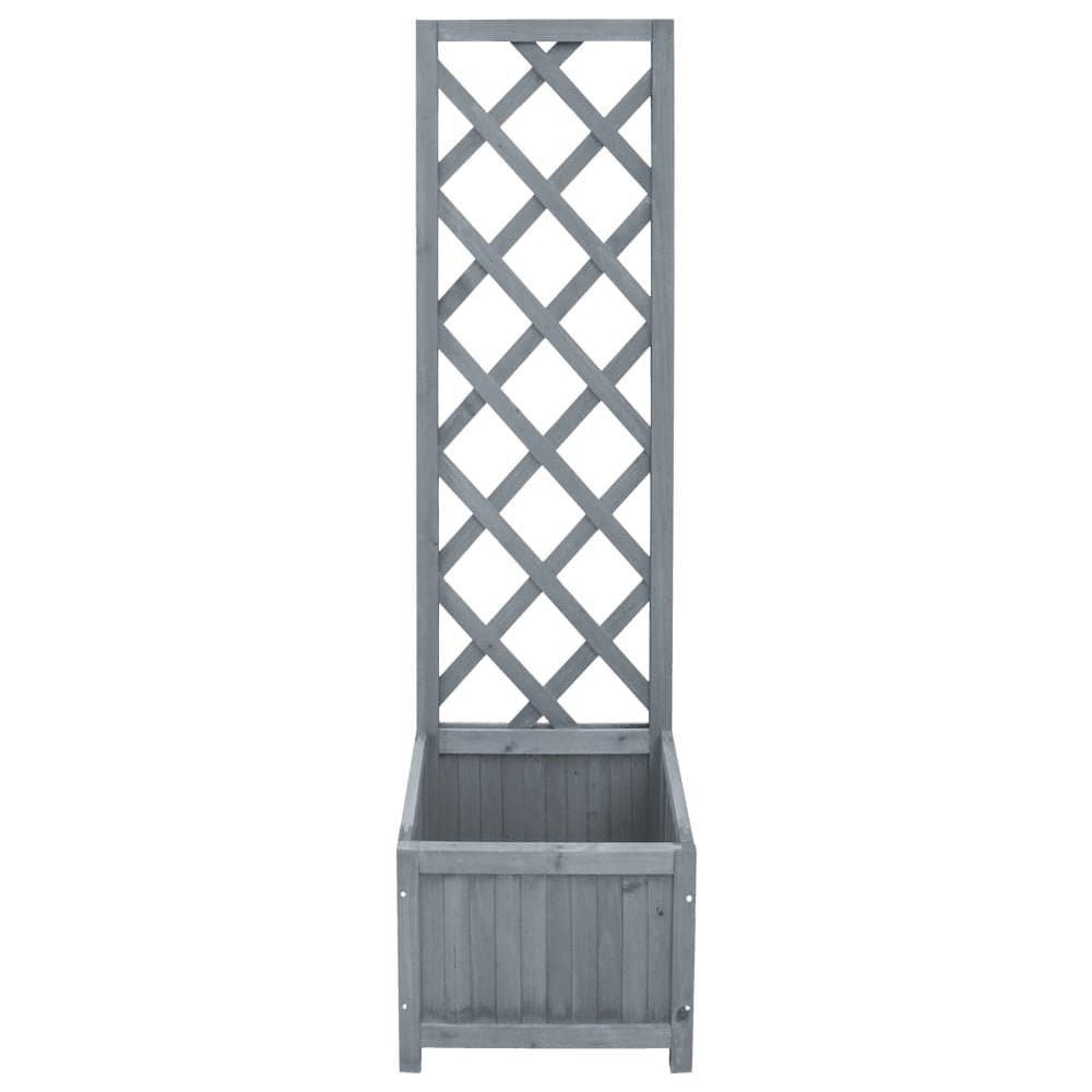 Fioriera a Traliccio 40x30x135 cm in Legno Massello di Abete - Foto 3