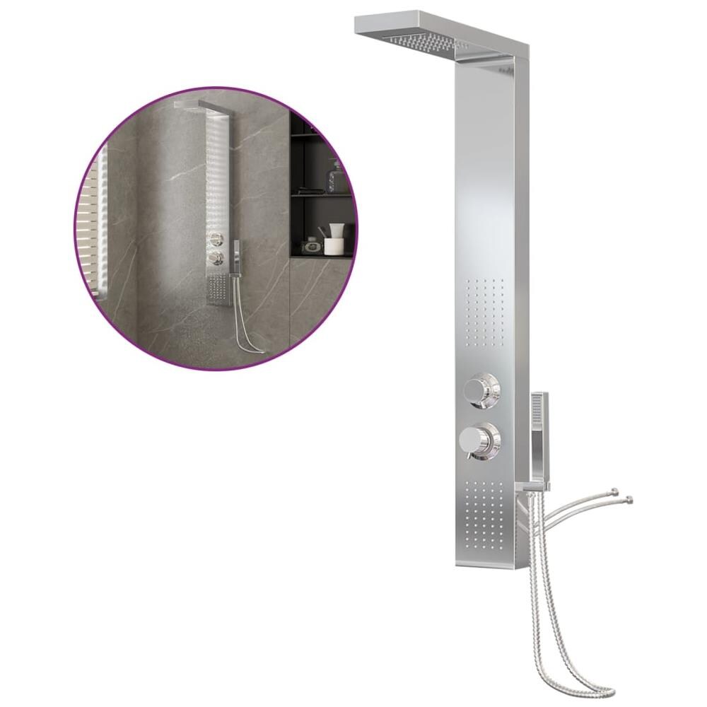 Pannello Doccia In Acciaio Inossidabile Quadrato - Foto 2