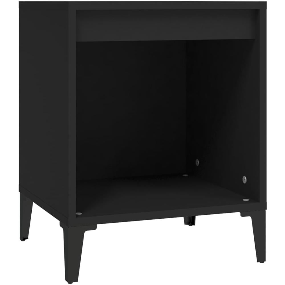 Comodino Nero 40x35x50 Cm - Foto 2