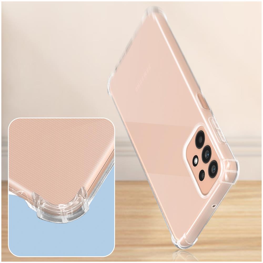 Cover Per Galaxy A23 / M23 Silicone Bumper Designed For Trasparente - Foto 4