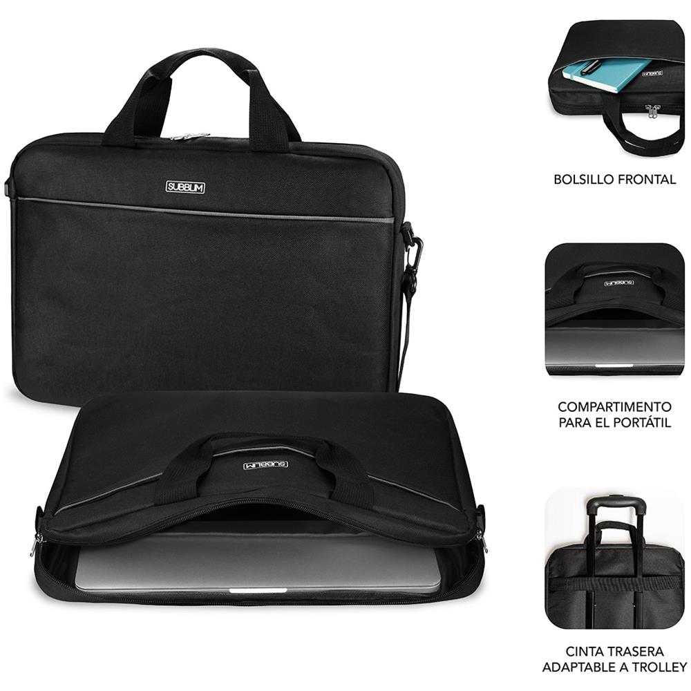 SUB-LB-2SP0050 borsa per laptop 39,6 cm (15.6") Borsa con caricamento dall'alto Nero - Foto 2