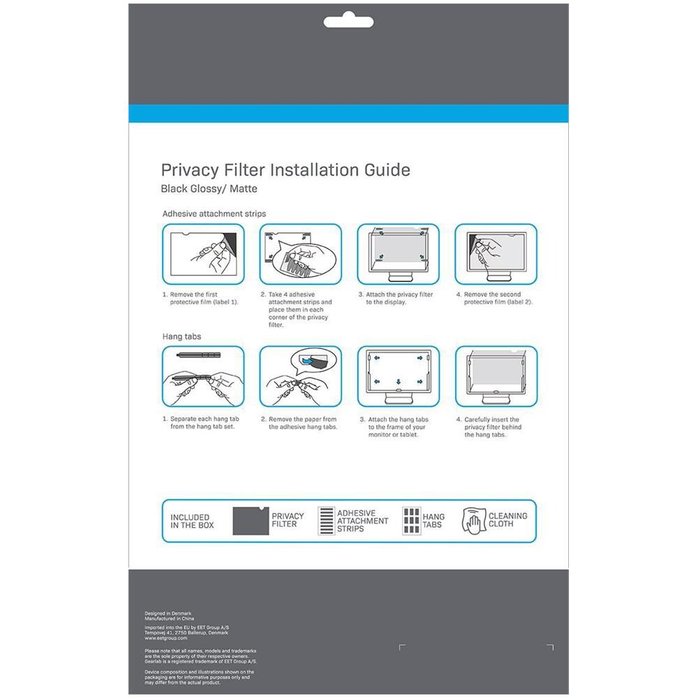 GLBB20443249 schermo anti-riflesso 50,8 cm (20") Monitor Filtro per la privacy senza bordi per display - Foto 3