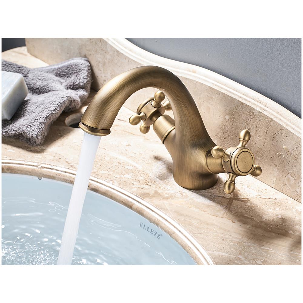 Rubinetto per lavabo da bagno, Blackswan, tipo M144, modello bronzo antico, misura 14 cm - Foto 4
